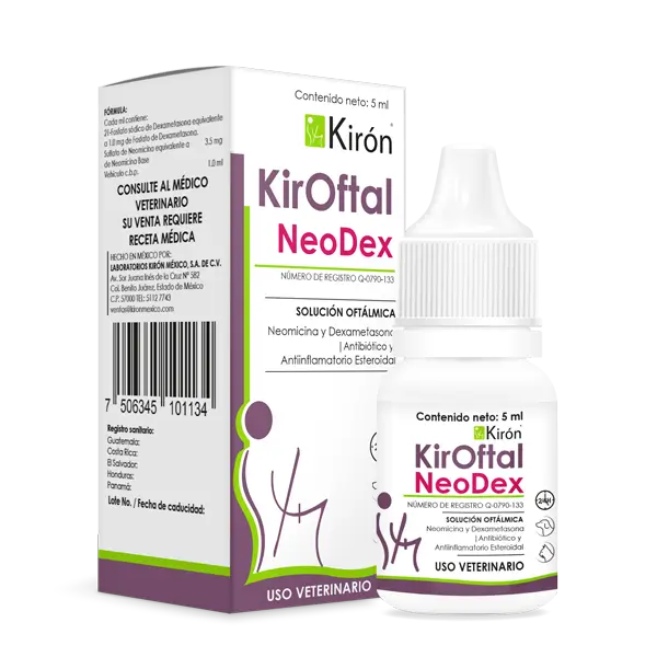 Kiroftal Neodex – Solución Oftálmica Antiinflamatoria y Antibiótica