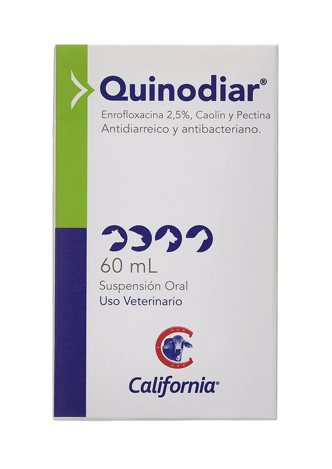 Quinodiar 60 ml – Antidiarreico para perros y gatos