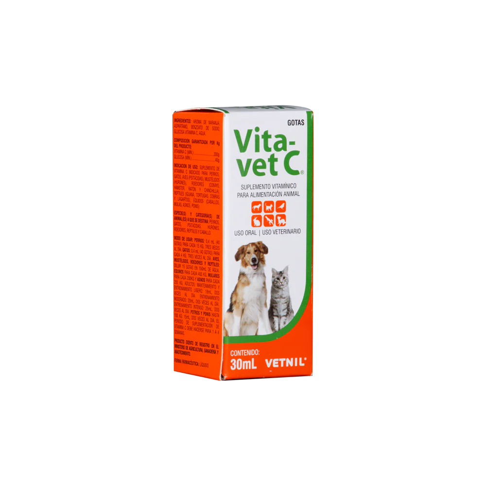 Vita Vet C 30 ml – Suplemento de vitamina C en gotas para mascotas