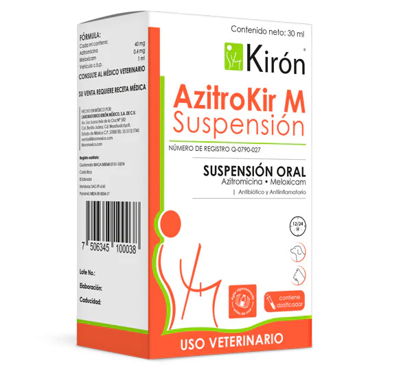 Azitrokir Suspensión – Antibiótico de Amplio Espectro para Perros y Gatos