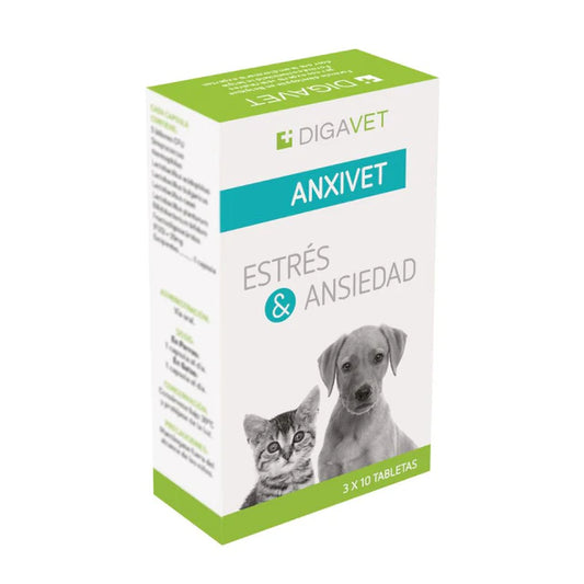 AnxiVet Estrés y Ansiedad – Digavet (30 comp.)