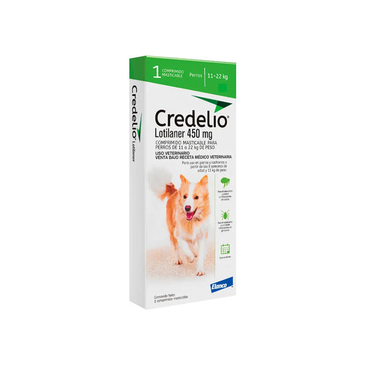 Credelio 450 mg – Antipulgas y Garrapatas para Perros de 11 a 22 kg