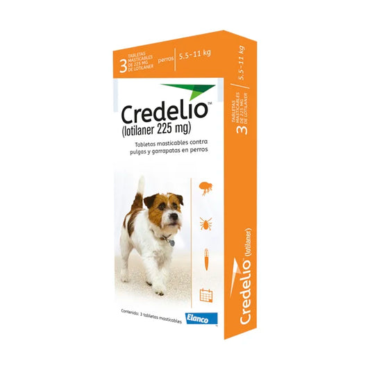 Credelio 225 mg – Tableta Masticable para Perros de 5.5 a 11 kg