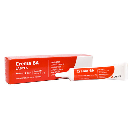 Crema 6A 15g – Cuidado Dermatológico Avanzado para Mascotas
