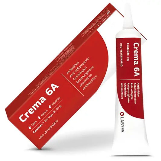 Crema 6A 30g – Tratamiento Dermatológico Integral para Perros y Gatos