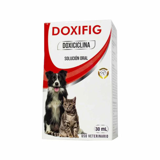 Doxifig 30 mL – Antibiótico de Amplio Espectro para Perros y Gatos