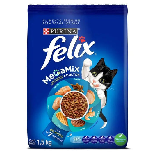 Felix Gato Megamix 1.5 kg – Croquetas surtidas para gatos adultos