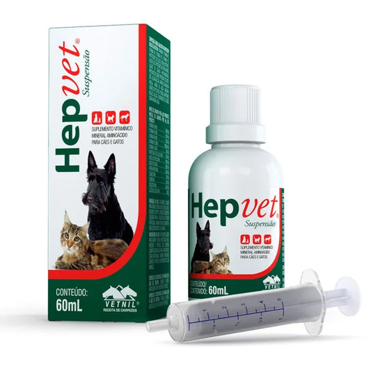 Hep Vet Suspensión Oral 60 mL – Suplemento Hepático para Perros y Gatos