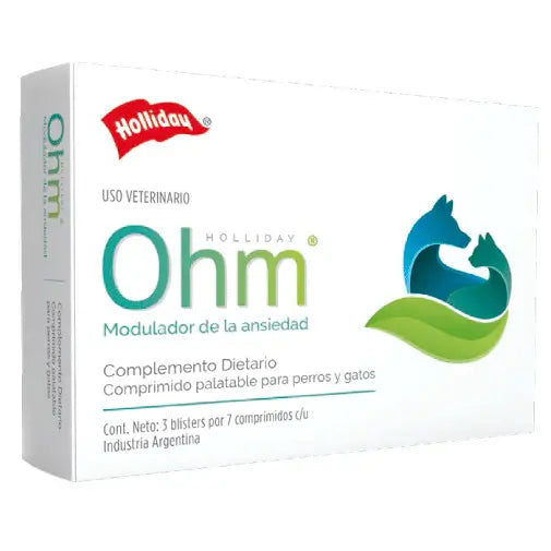 OHM Gatos – Medicina homeopática en comprimidos (3 blísteres x 7 comprimidos)