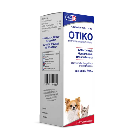 Otiko 18 ml – Solución ótica antibacteriana y antiinflamatoria