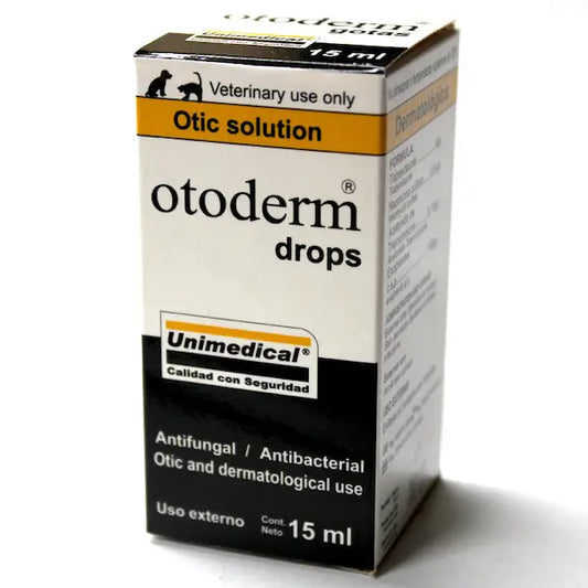 Otoderm Gotas 15 ml – Solución ótica para perros y gatos