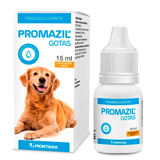 Promazil Gotas 15 ml – Sedante y ansiolítico para perros y gatos