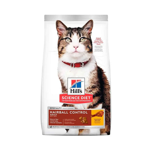 Hill's Science Diet Feline Adulto Hairball Control – Pollo 3.5 lb