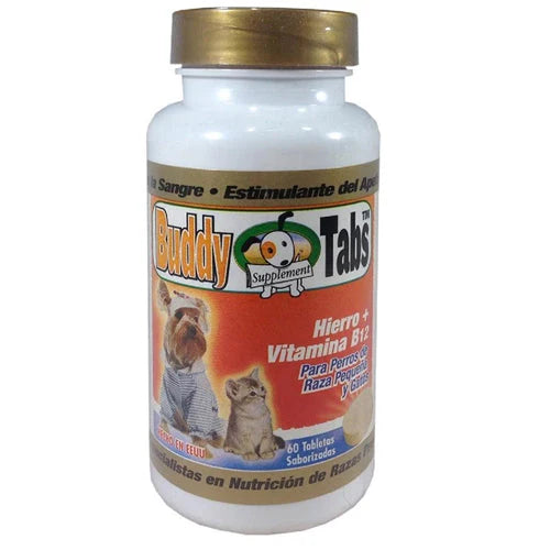 Buddy Tabs – Suplemento de Hierro + Vitamina B12