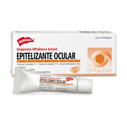 Epitelizante Ocular Holliday 3.5 g – Gel reparador ocular para perros y gatos